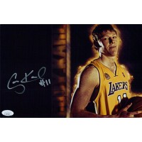 Coby Karl Los Angeles Lakers Signed 8x12 Glossy Photo JSA Authenticated