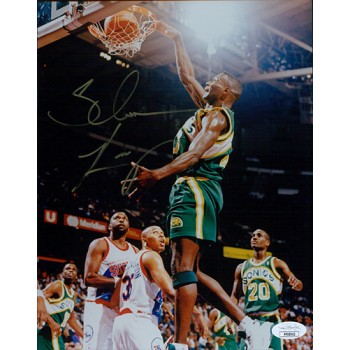 Shawn Kemp Seattle Supersonics Signed 8x10 Glossy Photo JSA Authenticated