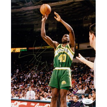 Shawn Kemp Seattle Supersonics Signed 8x10 Glossy Photo JSA Authenticated