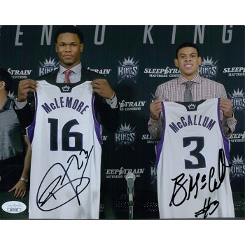 Sacramento Kings Ben Mclemore And Ray McCallum Signed 8x10 Glossy Photo JSA Auth