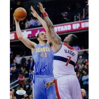 Kosta Koufos Denver Nuggets Signed 8x10 Matte Photo JSA Authenticated