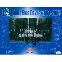 Mike Krzyzewski Duke Blue Devils Signed 8.5x11 Promo Photo JSA Authenticated