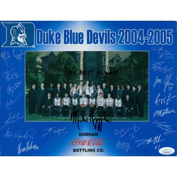 Mike Krzyzewski Duke Blue Devils Signed 8.5x11 Promo Photo JSA Authenticated