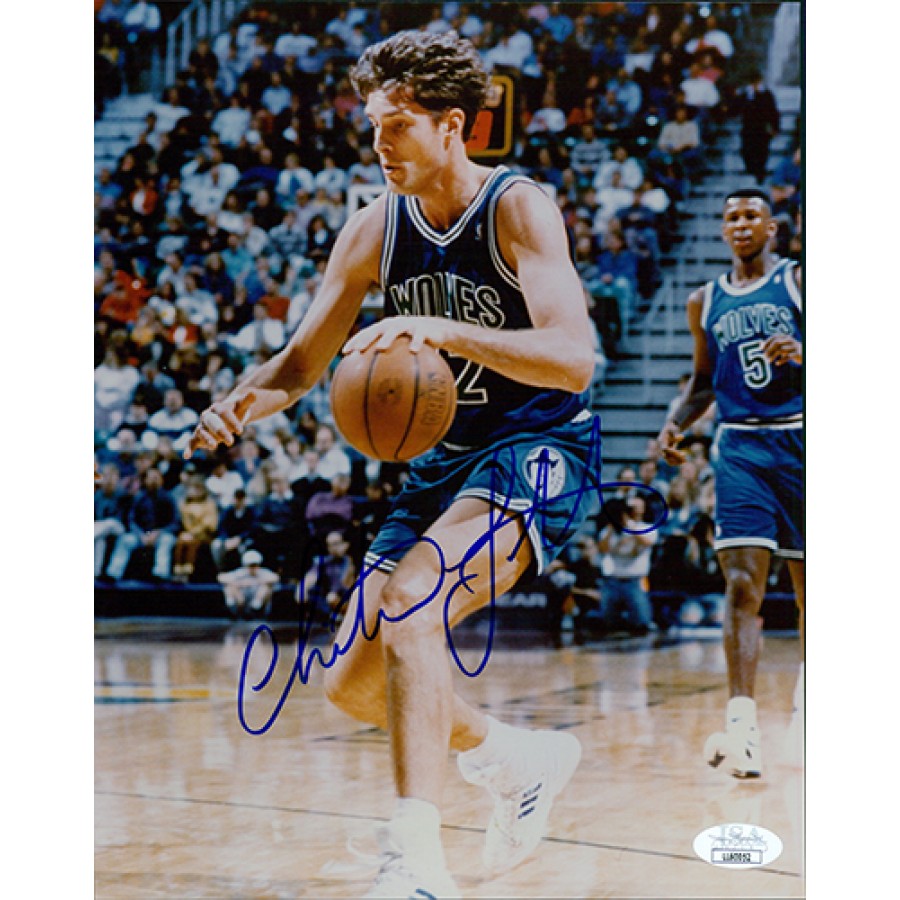 Christian Laettner Minnesota Timberwolves Signed 8x10 Photo JSA  Authenticated