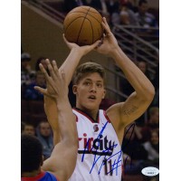 Meyers Leonard Portland Trail Blazers Signed 8x10 Matte Photo JSA Authenticated