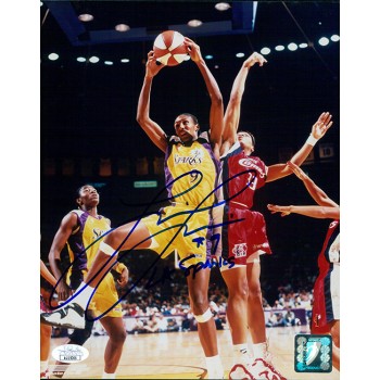 Lisa Leslie Los Angeles Sparks Signed 8x10 Glossy Photo JSA Authenticated