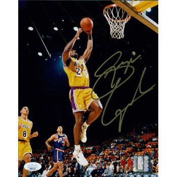 George Lynch Los Angeles Lakers Signed 8x10 Glossy Photo JSA Authenticated