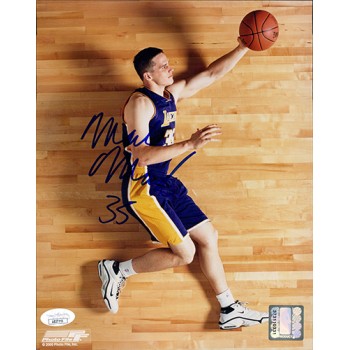 Mark Madsen Los Angeles Lakers Signed 8x10 Glossy Photo JSA Authenticated