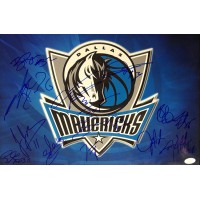 Dallas Mavericks 2007-08 Team Signed 12x18 Glossy Photo by 12 JSA Authenticated