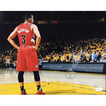 CJ McCollum Portland Trail Blazers Signed 11x14 Matte Photo JSA Authenticated