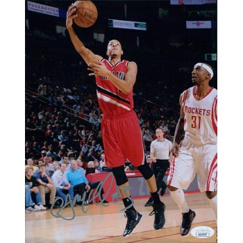 CJ McCollum Portland Trail Blazers Signed 8x10 Matte Photo JSA Authenticated