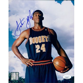 Antonio McDyess Denver Nuggets Signed 8x10 Glossy Photo JSA Authenticated