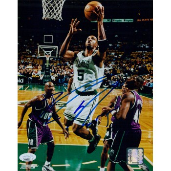 Ron Mercer Boston Celtics Signed 8x10 Glossy Photo JSA Authenticated