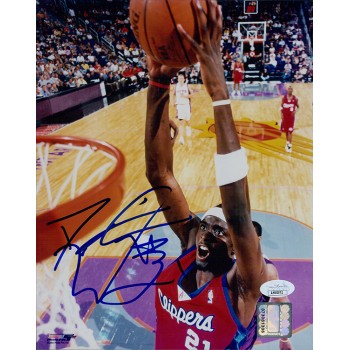 Darius Miles Los Angeles Clippers Signed 8x10 Glossy Photo JSA Authenticated