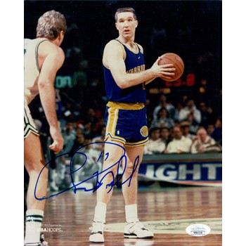 Chris Mullin Golden State Warriors Signed 8x10 Glossy Photo JSA Authenticated
