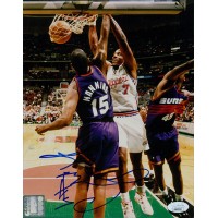 Lamond Murray Los Angeles Clippers Signed 8x10 Glossy Photo JSA Authenticated