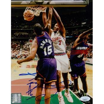 Lamond Murray Los Angeles Clippers Signed 8x10 Glossy Photo JSA Authenticated