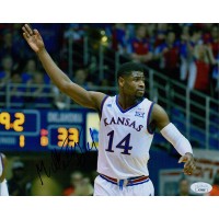 Malik Newman Kansas Jayhawks Signed 8x10 Glossy Photo JSA Authenticated