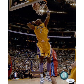 Lamar Odom Los Angeles Lakers Signed 8x10 Glossy Photo JSA Authenticated