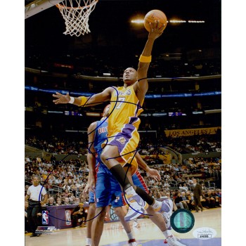 Lamar Odom Los Angeles Lakers Signed 8x10 Glossy Photo JSA Authenticated