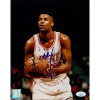 Billy Owens Miami Heat Signed 8x10 Glossy Photo JSA Authenticated