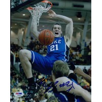 Miles Plumlee Duke Blue Devils Signed 8x10 Matte Photo PSA DNA Authenticated