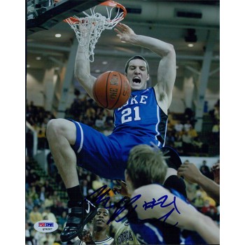 Miles Plumlee Duke Blue Devils Signed 8x10 Matte Photo PSA DNA Authenticated