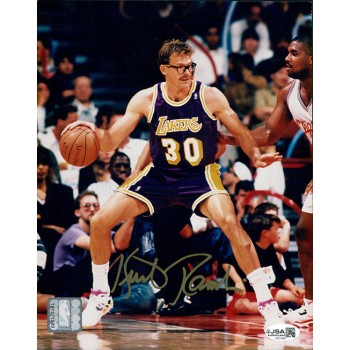 Kurt Rambis Los Angeles Lakers Signed 8x10 Glossy Photo JSA Authenticated