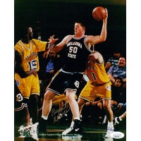 Bryant Reeves Oklahoma State Cowboys Signed 8x10 Matte Photo JSA Authenticated