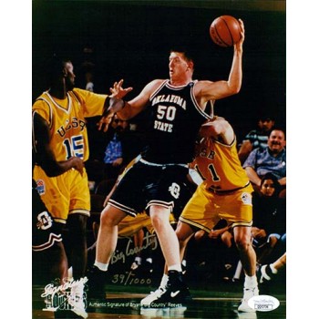 Bryant Reeves Oklahoma State Cowboys Signed 8x10 Matte Photo JSA Authenticated