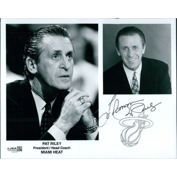Pat Riley Miami Heat Signed 8x10 Glossy Photo JSA Authenticated Personalized