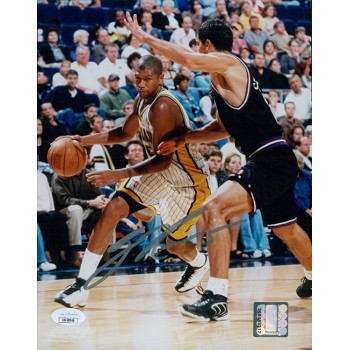 Jalen Rose Indiana Pacers Signed 8x10 Glossy Photo JSA Authenticated