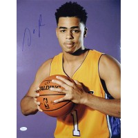 D'Angelo Russell Los Angeles Lakers Signed 16x20 Matte Photo JSA Authenticated