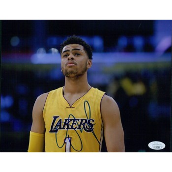 D'Angelo Russell Los Angeles Lakers Signed 8x10 Matte Photo JSA Authenticated