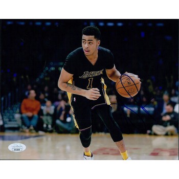 D'Angelo Russell Los Angeles Lakers Signed 8x10 Matte Photo JSA Authenticated