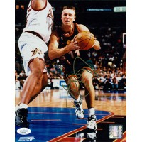 Detlef Schrempf Seattle Supersonics Signed 8x10 Glossy Photo JSA Authenticated