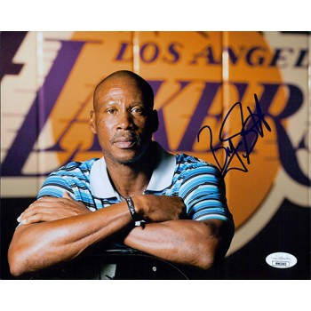 Byron Scott Los Angeles Lakers Signed 8x10 Matte Photo JSA Authenticated