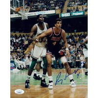 Rony Seikaly Miami Heat Signed 8x10 Glossy Photo JSA Authenticated