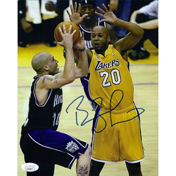Brian Shaw Los Angeles Lakers Signed 8x10 Cardstock Photo JSA Authenticated
