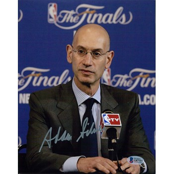 Adam Silver NBA Commissioner Signed 8x10 Matte Photo Beckett Authenticated BAS