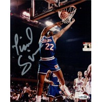 Lionel Simmons Sacramento Kings Signed 8x10 Matte Photo JSA Authenticated