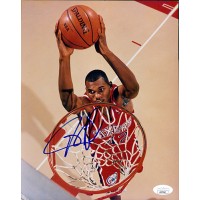 Jerry Stackhouse Philadelphia 76ers Signed 8x10 Glossy Photo JSA Authenticated