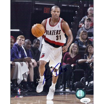 Sebastian Telfair Portland Trail Blazers Signed 8x10 Glossy Photo JSA Authentic