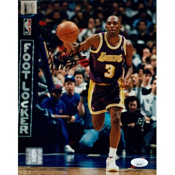 Sedale Threatt Los Angles Lakers Signed 8x10 Glossy Photo JSA Authenticated