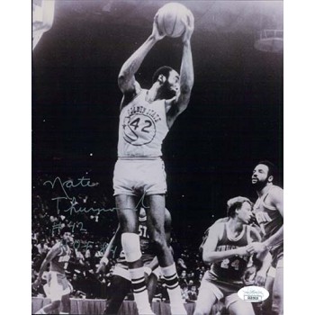 Nate Thurmond Golden State Warriors Signed 8x10 Glossy Photo JSA Authenticated