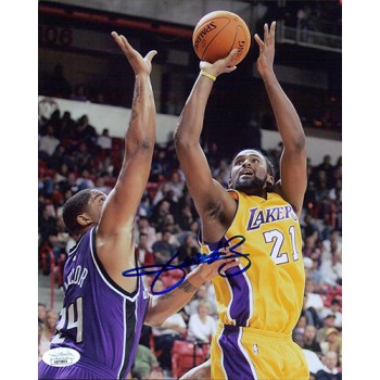 Ronny Turiaf Los Angles Lakers Signed 8x10 Matte Photo JSA Authenticated