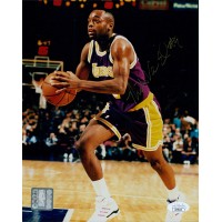 Nick Van Exel Los Angeles Lakers Signed 8x10 Glossy Photo JSA Authenticated