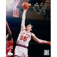 Kiki Vandeweghe New York Knicks Signed 8x10 Glossy Photo JSA Authenticated