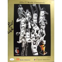 Bill Walton Portland Trail Blazers Signed 11x14 Cardstock Photo JSA Authentic