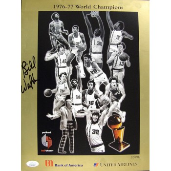 Bill Walton Portland Trail Blazers Signed 11x14 Cardstock Photo JSA Authentic